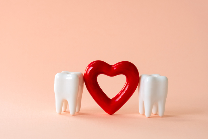 two teeth heart